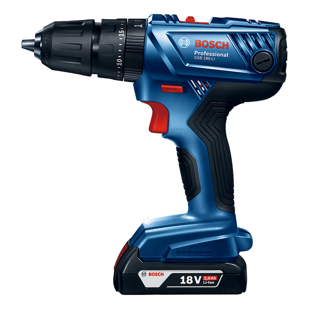 Taladro inalambrico 18 BOSCH Voltios GSB 180-LI + ACCESORIOS / BOSCH-8-B-1