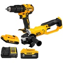 Amoladora 4 1/2&quot; DEWALT 20V + Taladro DCD7781 / GRATIS DCB204 + DCB203 + DCB1104