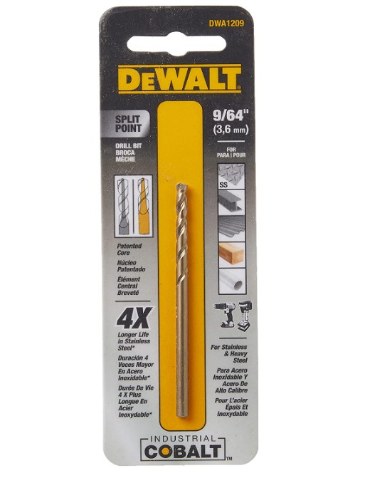 Broca Metal Madera Cobalto 9/64&quot; DeWalt / DEWALT-5-B-3-C-3