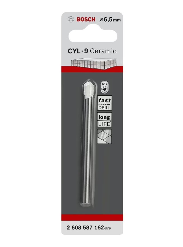 Broca Diamantada 1/4&quot; ( 6,5 mm ) / PORCELANA Y CERAMICA / BOSCH-TABLA-ACC