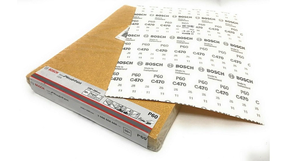 Lija Manual  No. 60 Amarilla BOSCH / BOSCH-