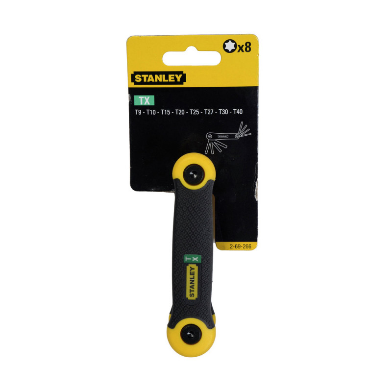 Llaves Torx / 8 Unidades / T9, T10, T15, T20, T25, T27, T30, T40 /STANLEY/ DEWALT-
