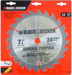[71-727] Disco Sierra Circular 7 1/4&quot; 24D BLACK DECKER / DEWALT-TABLA-1
