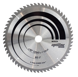 [2608640902] Disco Sierra Circular 10&quot; 60 Dientes BOSCH / BOSCH-TABLA-6