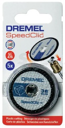 [EZ476] Ruedas Cortadoras DREMEL EZ476 / Kit 5 Unidades  / Plastico / BOSCH-