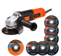 [G720P-B3] Amoladora 4 1/2&quot; Black Decker 5 Disco Gratis / DEWALT-4-A-2-B / BOSCH-15