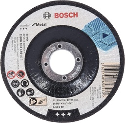 [2608603159] Disco abrasivo 4 1/2&quot; Corte metal / STANDARD / 4 1/2&quot; X 3/32&quot; X 7/8&quot; (115 X 2.5 X 22.23MM) / BOSCH-