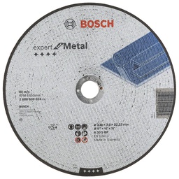 [2608600324] Disco abrasivo 9&quot; Corte metal Plano / EXPERT / 9&quot; X 1/8&quot; X 7/8&quot; (230 X 3 X 22.23MM) / BOSCH-7-B-3
