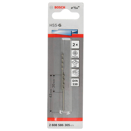 [2608586305] Broca Metal Madera HSS BOSCH 1/16&quot;  BLISTER / BOSCH-TABLA-6