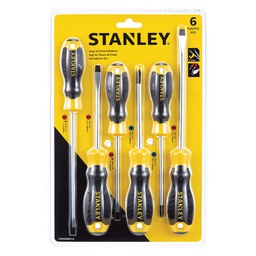 [STMT60060-LA] Desarmadores KIT STANLEY de 6 PZAS / PHILIPS CASTIGADERA / DEWALT-