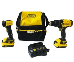 [SCDL711C2S-B3] Taladro inalambrico 20 V STANLEY Lithium / COMBO / FATMAX / Percucion SCD711C2K-B3 / DEWALT-1-C-1-A