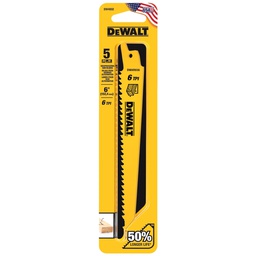 [DW4808-2] Sierra / 'Cuchilla Sable 6&quot; DW4808-2 / Metal 6&quot; Largo / 14 Dientes / DEWALT-Tabla-4