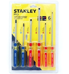 [STHT69170] Desarmadores KIT STANLEY de 6 PZAS / PHILIPS CASTIGADERA / PRO / DEWALT-