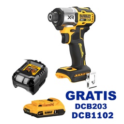 [DCF845B-OF] Llave de Impacto 20 V DEWALT Lithium / Impacto / BARETOOL / GRATIS DCB203 + DCB1102 / DEWALT-(2)-ENTRADA