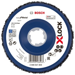 [2608621833] Disco Fibra 4 1/2&quot; Limpieza / Remocion pintura / XLOCK / BOSCH-